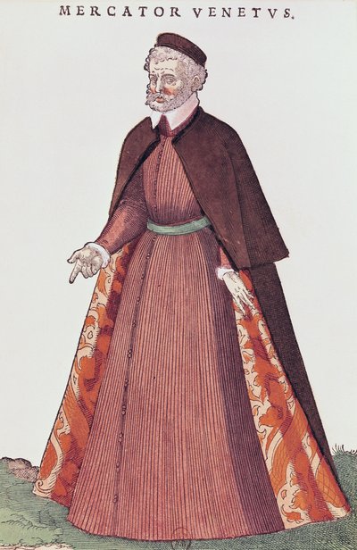 A Venetian Merchant by French School